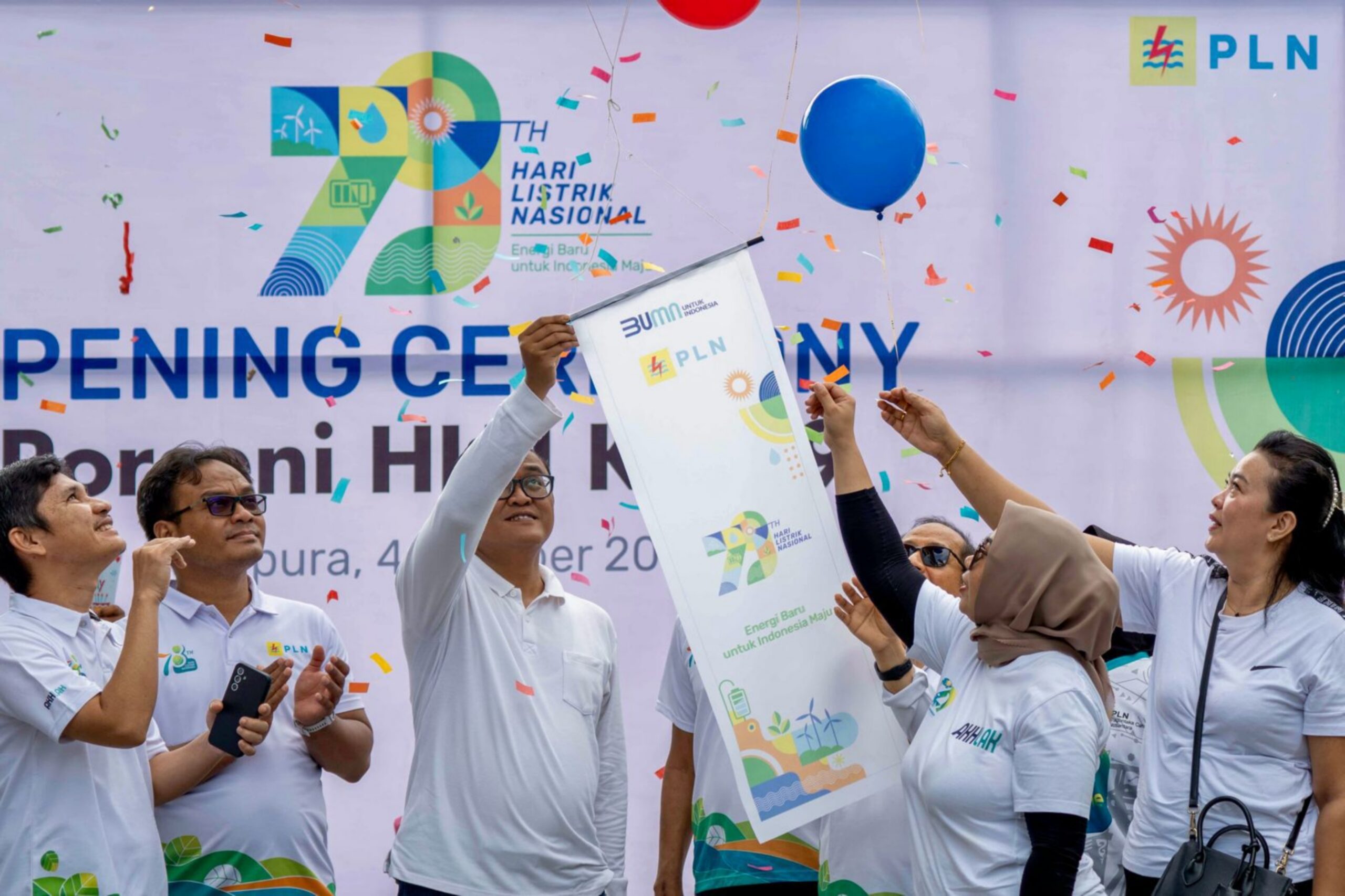 Kick-off rangkaian kegiatan menyambut Hari Listrik Nasional 2024 di Kantor PLN UIW P2B, Jayapura, Papua. Dok PLN