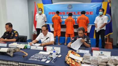 BNN Papua Barat Tangkap Tiga Residivis Penyeludupan Ganja dan Sabu