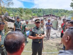 11 Rumdis Prajurit Kodim Manokwari Terbakar Akibat Korsleting, Kerugian Rp 1 M