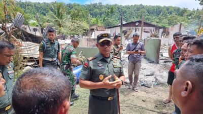 11 Rumdis Prajurit Kodim Manokwari Terbakar Akibat Korsleting, Kerugian Rp 1 M