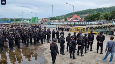 Ratusan Personel Gabungan Amankan Perayaan HUT Pekabaran Injil di Manokwari