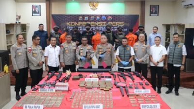 Polisi Bongkar Sindikat Perdagangan Senjata Lintas Daerah untuk KKB Papua
