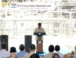 Presiden Prabowo Resmikan Smelter Freeport Indonesia di Gresik