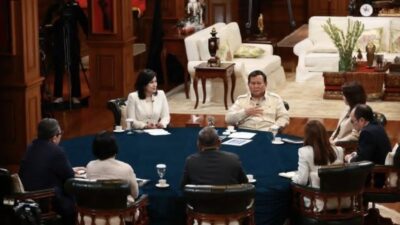 Prabowo Bertemu Tujuh Jurnalis Senior, Tegaskan Komitmen Terhadap Reformasi dan Keadilan