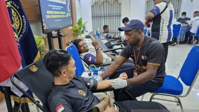 Bantu Kebutuhan Darah, Kanwil Imipas Papua Barat Gelar Bakti Sosial Donor Darah