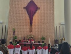 Minggu Palma di Manokwari, Pastor Goklian OFM: Pemimpin Sejati Hadirkan Damai