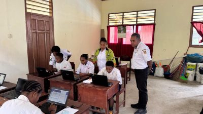 Pemkab Pegaf Gelar TKA SMP, 350 Pelajar Kelas IX Ikuti Ujian Serentak