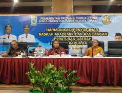 Pemprov Papua Barat Matangkan Ranperda BUMD KEN untuk Kelola PI 10 Persen Migas