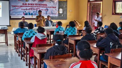 OJK Edukasi Pelajar dan Polisi di Pegaf, Tekankan Bahaya Judi Online dan Investasi Ilegal