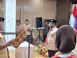 Deny Agustinus Ngutra Resmi Pimpin Kwarcab Gerakan Pramuka Pegunungan Arfak