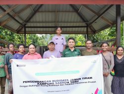 PLN UIP MPA Perkuat Kemandirian Ekonomi Warga Sabron Yaru Melalui Budidaya Jamur Tiram