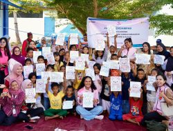 Tawa dan Warna Ceria Kembali Hadir, Srikandi PLN Dampingi Anak Korban Kebakaran di Sorong