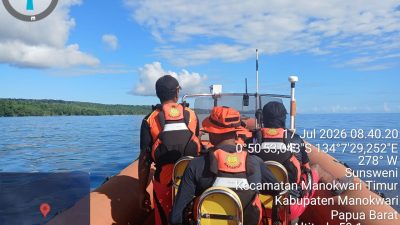 Tiga Nelayan Hilang Kontak di Perairan Utara Pulau Numfor, Tim SAR Gabungan Perluas Pencarian